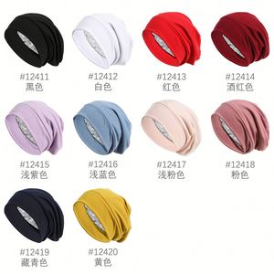 Gorro de Dormir de Satén de Seda con Forro, Ajustable, para Mantener el Cabello Rizado Protegido Durante Toda la Noche, para Mujeres y Hombres - Product Image 2
