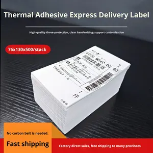 Papier d'impression pour bordereau de transport express Blank Logistics 100x150, imperméable, résistant à l'huile et aux déchirures, étiquette adhésive thermique - Product Image 2