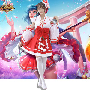 Costume de cosplay de la série Nongyao Da Qiao Xiao Qiao Wang Zhaojun Angela Printemps 2025 – Tenue de jeu de rôle anime avec jupe - Product Image 1