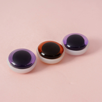 Yeux de sécurité de couleur Offre Spéciale avec rondelle en métal pour les yeux en plastique de poupée de crochet dos plat pour les jouets en peluche