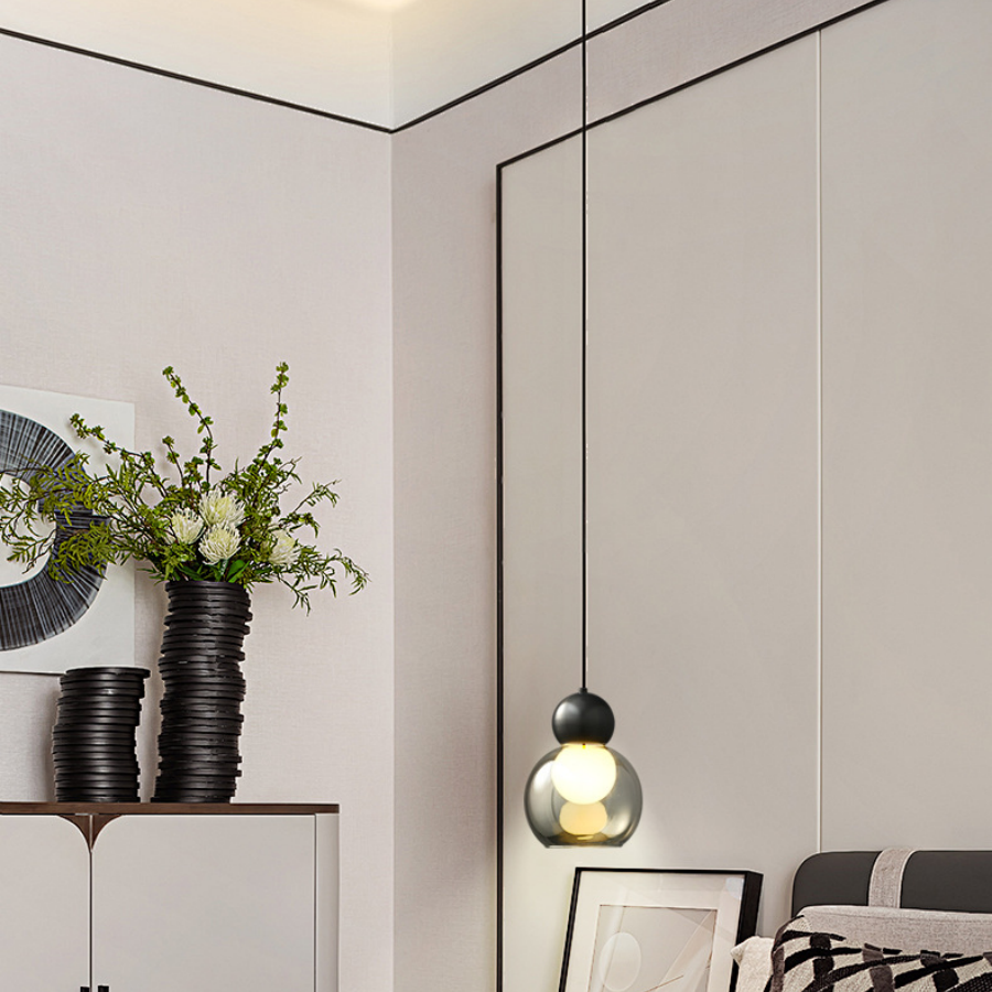 chandelier glass brass black