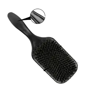 Grande brosse à poils de sanglier brosse à cheveux personnalisée brosse à poils en céramique