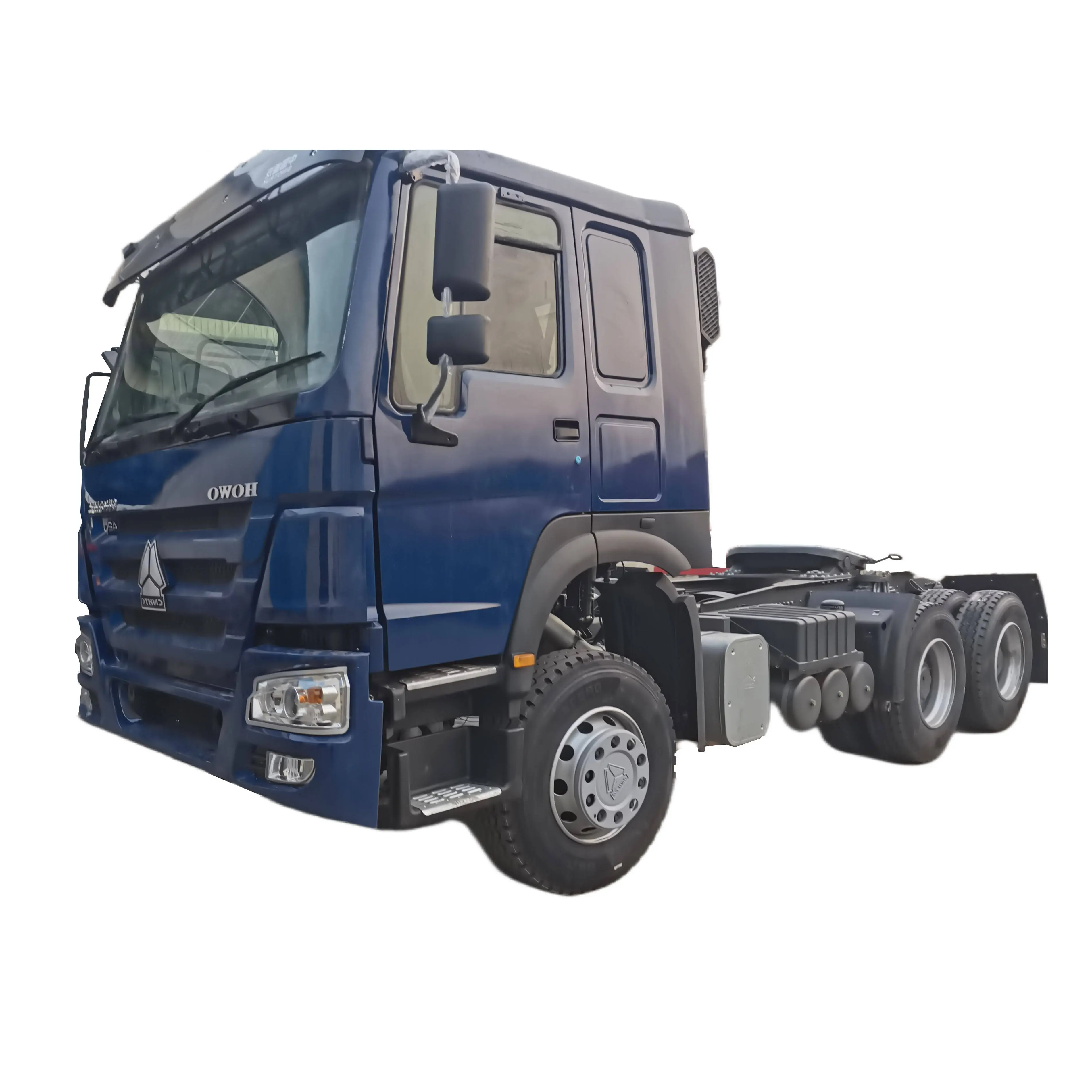 Vente chaude tracteur camion HOWO d'occasion 6*4 420hp presque neuf tracteur semi-remorque tête de camion