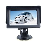 Monitor de Reversa para Auto de 4.3 Pulgadas con Pantalla LCD, Parasol y Pantalla Digital