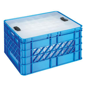 Gläserkasten Mit Deckel, 30 Fächer, LxBxH 500x400x260 Mm, Blau - Product Image 5