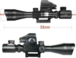 Luger Phạm vi kết hợp 4-12x50eg kép chiếu sáng phạm vi + Sight 4 Holographic mặt kẻ ô màu đỏ/Màu xanh lá cây Dot phù hợp với 20mm gắn kết - Product Image 3