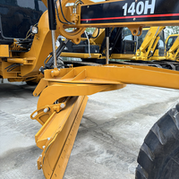 Excavatrice sur chenilles Caterpillar CAT 140H, 185 CV, lame de 3,66 m, pompe, 15 tonnes, d'occasion, d'origine japonaise, pour la construction routière