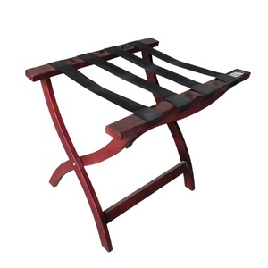 Portaequipajes Plegable Moderno de Madera para Hostelería H018, Resistente y Duradero, Capacidad de Carga de 100-150 Libras, Logotipo Personalizado Disponible - Product Image 2