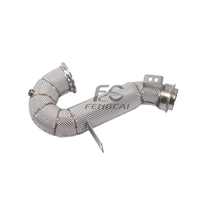 Collecteur d'<span class=keywords><strong>échappement</strong></span> direct en acier inoxydable pour Mercedes-Benz W206 C300, tuyaux d'<span class=keywords><strong>échappement</strong></span> à haut débit, convertisseur catalytique avec bouclier thermique - Product Image 5
