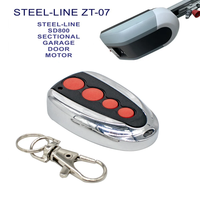 Télécommande de remplacement pour ouvre-porte de garage sectionnel Steel-Line ZT-07 SD800, moteur 433,92 MHz, code roulant, porte-clés