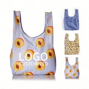 Sac fourre-tout pliable en polyester, écologique, réutilisable, résistant aux déchirures, pour les courses - Product Image 2