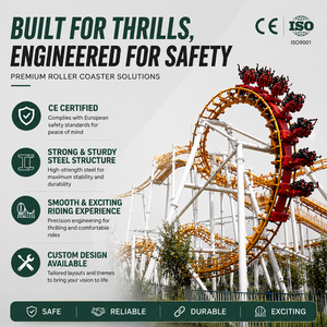 Montaña Rusa Vertical <span class=keywords><strong>de</strong></span> Acero <span class=keywords><strong>de</strong></span> Alta Velocidad, Atracción Emocionante con Bucle <span class=keywords><strong>de</strong></span> 360 Grados, Pista <span class=keywords><strong>de</strong></span> Caída Extrema, Vagón <span class=keywords><strong>de</strong></span> 14 Asientos, <span class=keywords><strong>Parque</strong></span> <span class=keywords><strong>de</strong></span> Atracciones al Aire Libre - Product Image 4