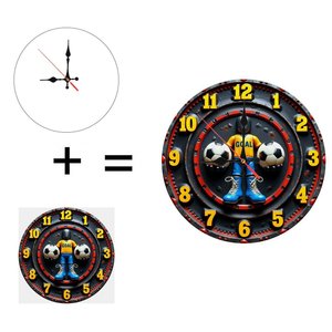 Horloge murale ronde en bois 25 cm, mécanisme à quartz silencieux, décoration pour la maison, l'hôtel, le café - Product Image 1