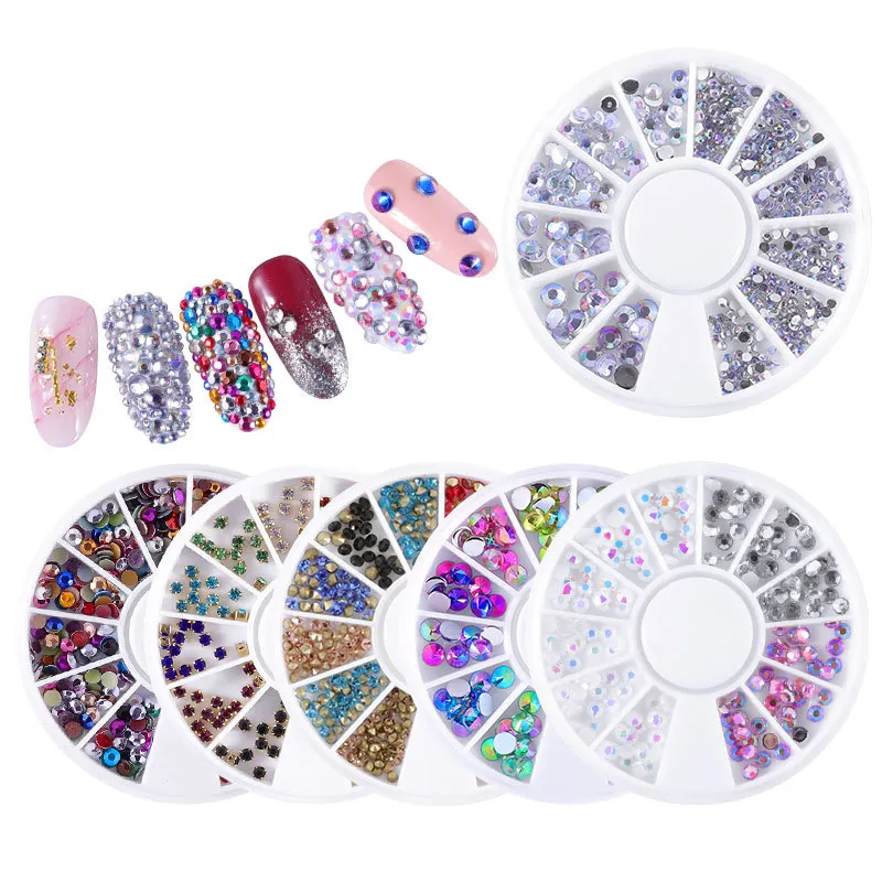 Misscheering Mixed Color Chameleon Diamond Stone Nail Rhinestone Small Irregular Manicure Nail Art Decoration Accessories