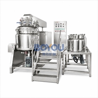 Émulsifiant homogénéisateur mélangeur 500L à chauffage vapeur, type élévateur, en acier inoxydable, pour la production de lotions cosmétiques