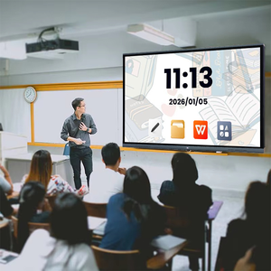 Écrans tactiles numériques plats 4K, tableau blanc intelligent avec tableau blanc numérique, support de stylo gratuit, écran tactile intelligent interactif - Product Image 4