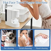 Dispensador de Toallas Comprimidas Desechables de Calentamiento Rápido Inteligente al por Mayor, Máquina de Toallas con Logotipo Personalizado para Salón de Belleza, Hotel, Spa y Uso Doméstico