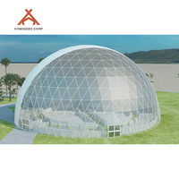Dôme géodésique Kawagebo Kamp (KK) 35M sur mesure pour événements et expositions, serre igloo, tente de glamping de luxe pour mariages et fêtes
