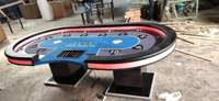 Table de Poker de haute qualité avec LED RGB, en tissu sur mesure, avec votre logo et différentes couleurs