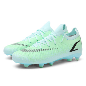 Zapatos de Fútbol con Parte Superior de Malla Sintética, Tacos Largos, Suela de Goma, Entresuela de EVA, Unisex, para Entrenamiento y Partidos de Verano - Product Image 1