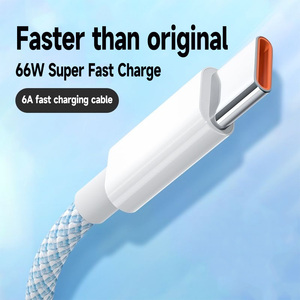PD 60W C a C <span class=keywords><strong>Cable</strong></span> de carga <span class=keywords><strong>Usb</strong></span> tipo C <span class=keywords><strong>Cable</strong></span> Nylon trenzado 3A Carga rápida para carga de teléfono móvil - Product Image 4