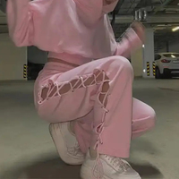 Nouvelle Collection : Ensemble Survêtement Femme 2 Pièces (Haut à Capuche et Pantalon) – Vente en Gros, Tenue de Jogging Personnalisable
