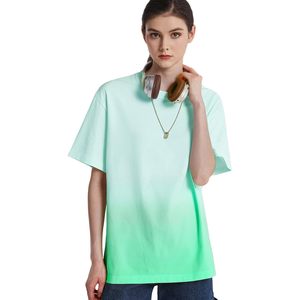 Camiseta Oversize Degradada para Mujer Keepsowing, 100% Algodón, Transpirable, Corte Holgado, Estilo Urbano, Informal, Manga Corta - Product Image 4