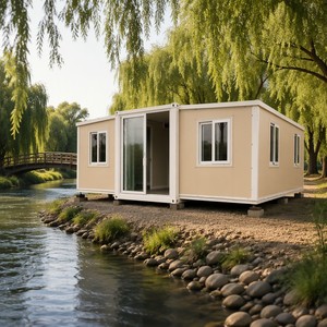 Oficina portátil pequeña SUNRISE, casa prefabricada plegable de 20 pies, casa contenedor de 3 dormitorios, contenedor expandible. - Product Image 1