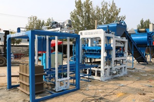 Macchina Automatica per la Produzione di Blocchi di Calcestruzzo QT4-15B <span class=keywords><strong>Combo</strong></span> Bloquera e Mezcladora per il Mercato Brasiliano - Product Image 5