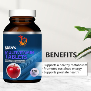 Comprimés multivitaminés avancés pour hommes avec extraits de fruits et légumes, zinc, D3, lycopène pour l'endurance, la concentration et le bien-être de la prostate - Product Image 6