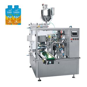 Machine d'emballage automatique haute vitesse pour beurre de cacahuète en sachet préformé, remplissage rotatif Doypack - Product Image 3