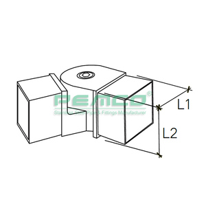 صب عالية الجودة في الأماكن المغلقة درابزين سلم معدني 304 316 الفولاذ المقاوم للصدأ أنبوب قابل للتعديل وصلة أنبوب - Product Image 2