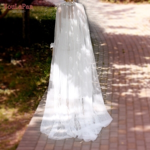 YouLaPan-capas nupciales G18 con flores de encaje, chales <span class=keywords><strong>populares</strong></span> para vestido de boda - Product Image 2