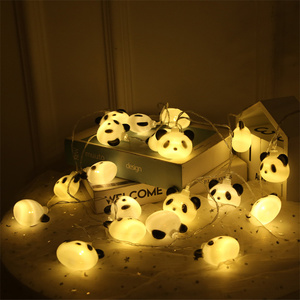 Suspendu Fée Led <span class=keywords><strong>Lune</strong></span> Guirlande Lumineuse pour Enfants panda Décoration De Fête De Mariage Veilleuse À Piles - Product Image 4