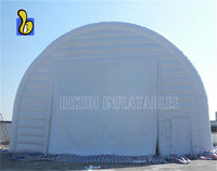 Tente gonflable de stockage d'entrepôt de dômes de sports de construction d'air de taille énorme
