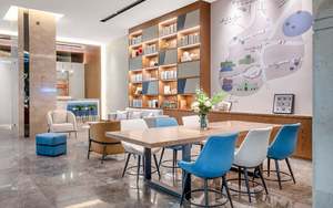 Sonesta semplicemente suite ospitalità mobili in melamina 5 stelle Hotel durevole Condo Tv pannello a parete Hotel Hotel mobili da bagno - Product Image 6