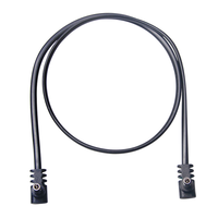 Cable de Alimentación de Audio DC 12V, Conector 5521 5525, Ángulo Recto en Forma de L, Cable de Cobre con Revestimiento de PVC para Uso en Europa