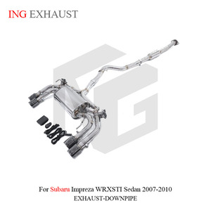 Válvula de escape de acero inoxidable de alta calidad ING Catback para <span class=keywords><strong>Subaru</strong></span> <span class=keywords><strong>Impreza</strong></span> WRXSTI Sedan 2007-<span class=keywords><strong>2010</strong></span> con piezas de tubería de rendimiento - Product Image 4