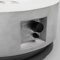 Brasero rond au propane de 30 pouces, table de feu extérieure moderne, 40000 BTU, certifié ETL/CE, autoportant, décoration de jardin