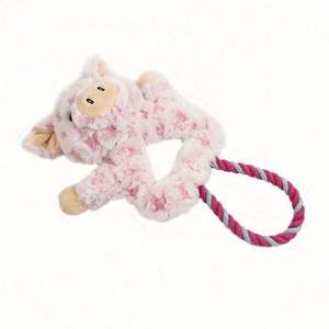 Juguetes de peluche para perros con forma de triángulo, juguetes chirriantes de cuerda interactivos para masticar para perros - Product Image 2