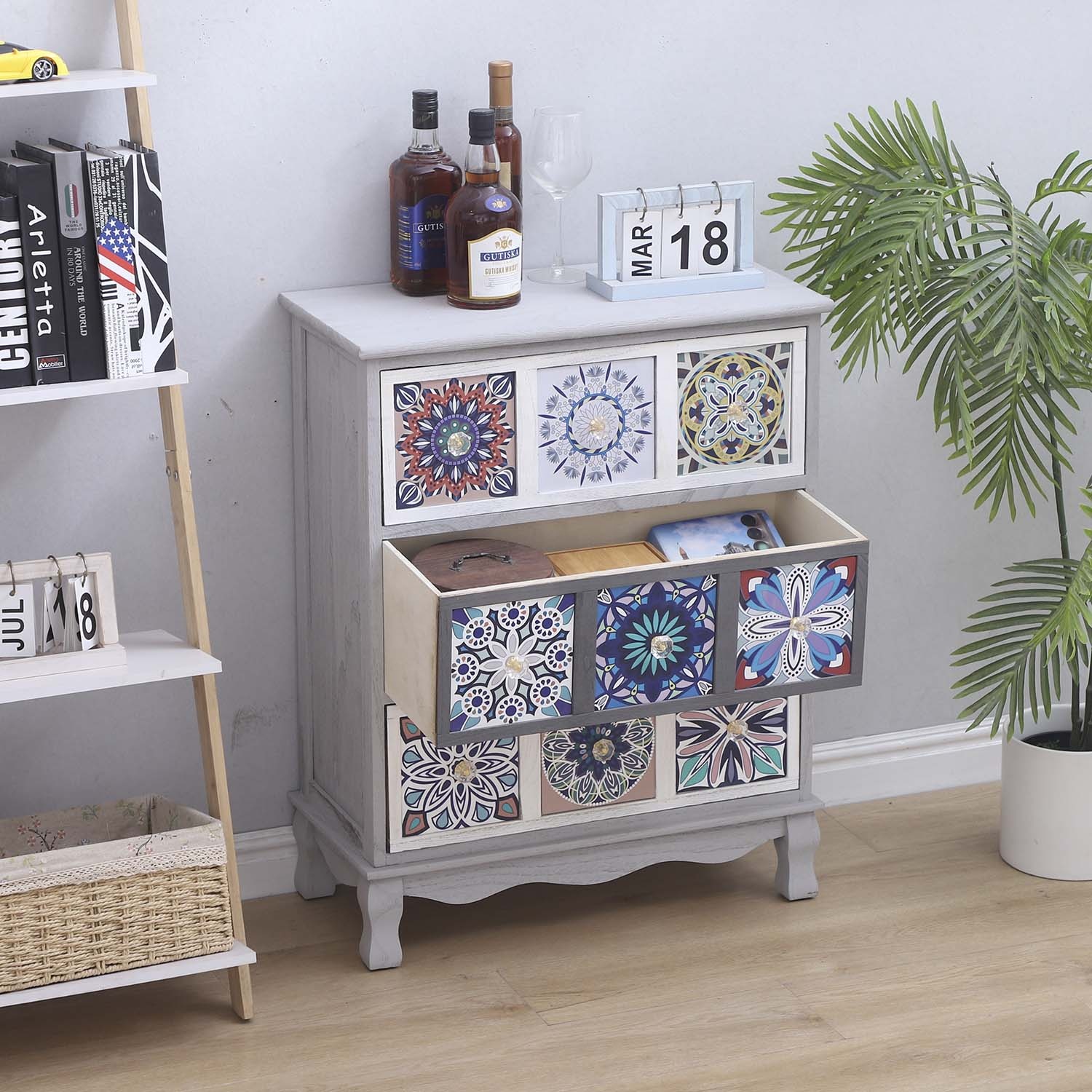 vintage style furniture 3 drawer wholesale wooden chest of drawers