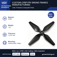 Hélice de remplacement en fibre de carbone 1455 à trois trous CW/CCW compatible avec les drones quadricoptères RC et les avions RC
