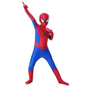 Suministro directo de fábrica Muscle Spiderman Fancy Jumpsuit disfraz bebé Halloween ropa niños Cosplay disfraces