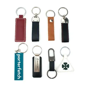 Genuine Leather Car Keychain, Universal Key Fob Keychain Leather Key Chain Holder for Men