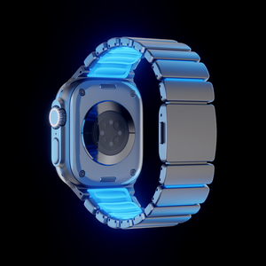 [HIQ] Cinturino di Lusso in Titanio Puro con Chiusura Magnetica Luminosa per Apple <span class=keywords><strong>Watch</strong></span> <span class=keywords><strong>Ultra</strong></span> 49mm (WB1213TA) - Product Image 3
