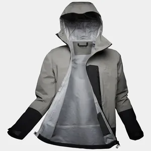 Новый дизайн уличная куртка от дождя и ветра мужская одежда высокого качества 3-слойная водонепроницаемая куртка для пеших прогулок