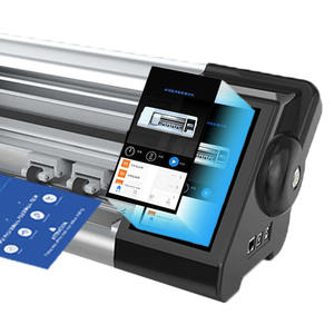 Hoenter Mobile Back Skin Plotter Máquina de corte Película suave TPU Decoupe <span class=keywords><strong>Hidrogel</strong></span> Protector de pantalla para dispositivos celulares - Product Image 1