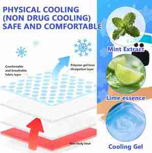 Soft Cooling Gel Patches for Kids (20Sheets), Instant Cool <b>Pack</b>,Adhesive Cooling Gel Pads for Fever & <b>Heat</b> Discomfort, Soft - Product Image 5