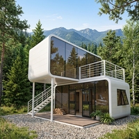 Rumah Prefabrik Kabin Apple Sinoy 20ft yang Dapat Diperluas, Dua Kamar Tidur, Kamar Mandi Lengkap, Dapur, Tahan Air, Rumah Tinggal Mobile, Supermarket