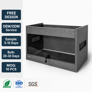 Terrario per Rettili Inodore con Porta Scorrevole Bloccabile e Accesso Superiore, Rete Laterale, Piccolo, per Serpenti di Mais, <span class=keywords><strong>Geco</strong></span> <span class=keywords><strong>Leopardino</strong></span>, Tritone - Product Image 5